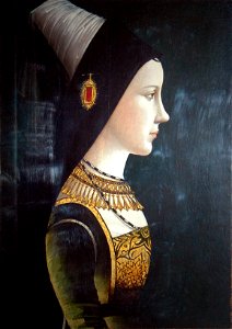 Maria van Bourgondië (Michael Pacher attr.)(c.1490). Free illustration for personal and commercial use.