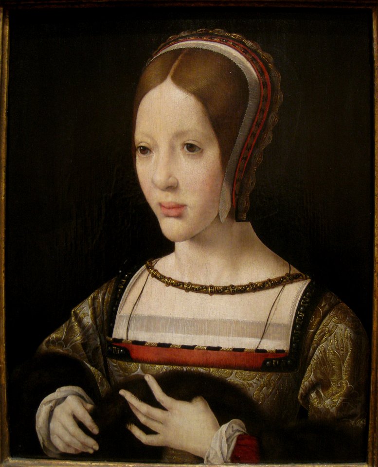 Queen Eleanor of Austria, 1516, by Jan Gossaert (c. 1478-1532) - IMG 7431