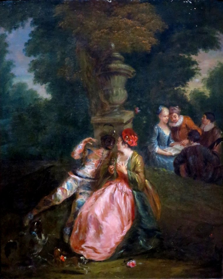 'Harlequin and Columbine' by Jean-Baptiste Pater, El Paso Museum of Art