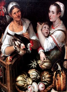 1580 Passerotti Marktfrauen und Junge anagoria