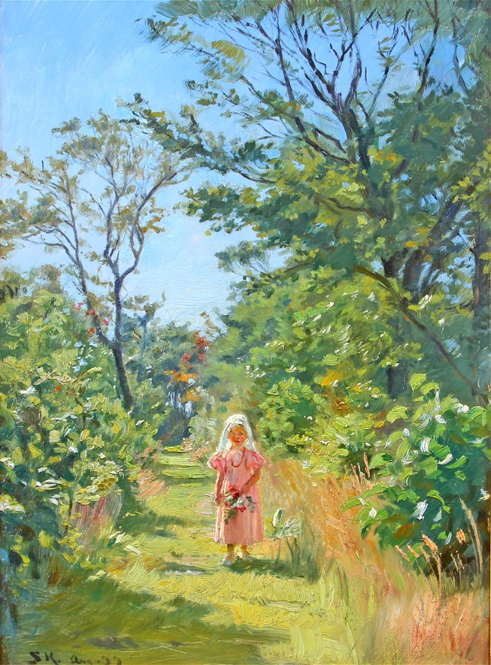 Peder Severin Krøyer, Vibeke i Plantagen, 1909
