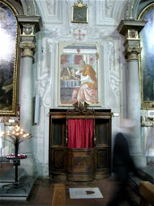 Ognissanti, botticelli, sant'agostino