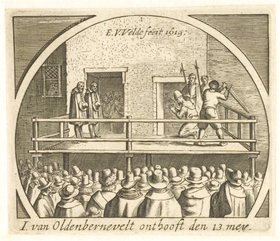 Onthoofding van Johan van Oldenbarnevelt. NL-HlmNHA 53012235
