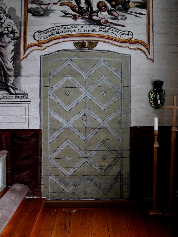 Painted Door Rantsila Church 20150704