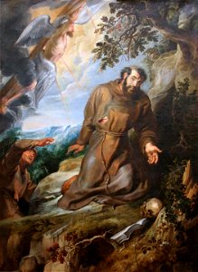 Peter Paul Rubens - Franciscus van Assisi ontvangt de stigmata. Free illustration for personal and commercial use.