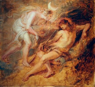 Peter Paul Rubens - Diane et Endymion. Free illustration for personal and commercial use.