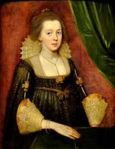 Paul van Somer (1576-1621) - Portret van een jonge dame - Denver Art Museum 18-9-2014 12-19-41. Free illustration for personal and commercial use.