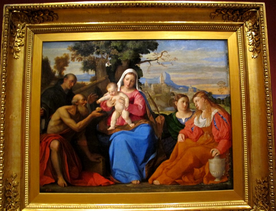 Palma il vecchio, sacra conversazione, 1520 ca