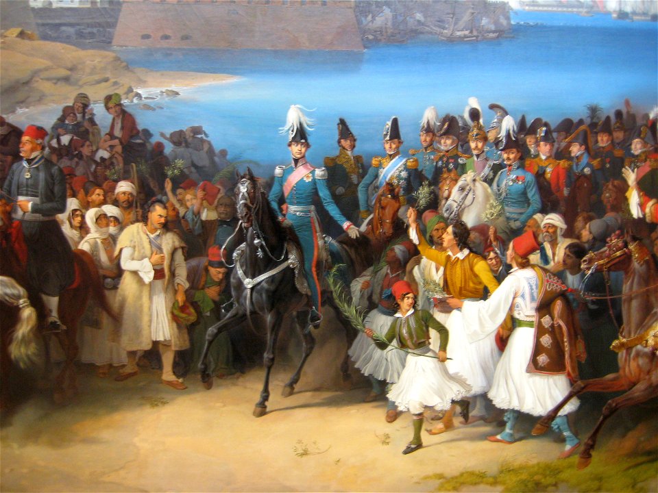 Peter von Hess - Einzug König Ottos von Griechenland in Nauplia 1