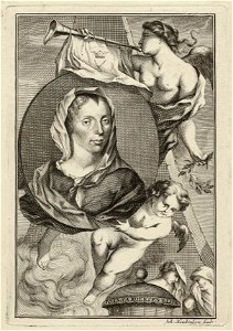 Portret van Joanna Koerten, knipkunstenares in Amsterdam. NL-HlmNHA 1477 53011479