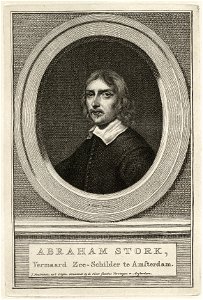 Portret van Abraham Storck, schilder. NL-HlmNHA 1477 53010360
