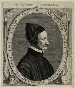 Portret van Adelbertus Gerbrandsz. Eggius, kapelaan te Haarlem en vicaris van het bisdom na de dood van Copallius. NL-HlmNHA 53012613