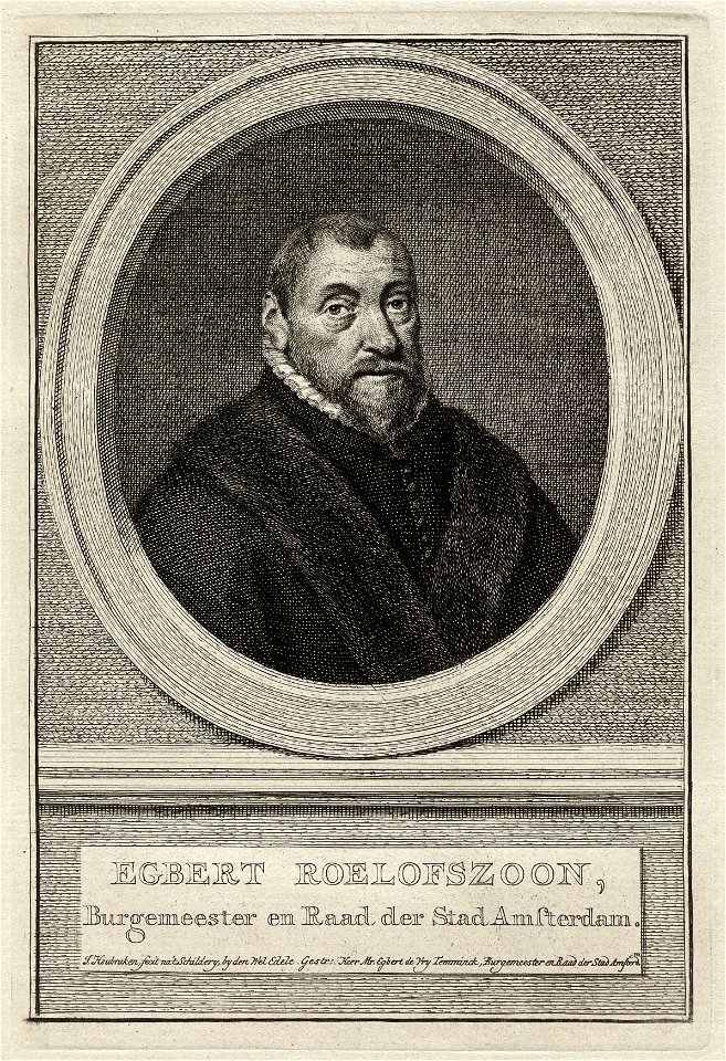 Portret van Egbert Roelofszoon, burgemeester van Amsterdam. NL-HlmNHA 1477 53010356