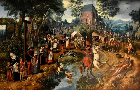 Pieter Aertsen (1508of1509-1575) De terugkeer van een Sint-Antoniusbedevaart KMSKB 29-01-2019