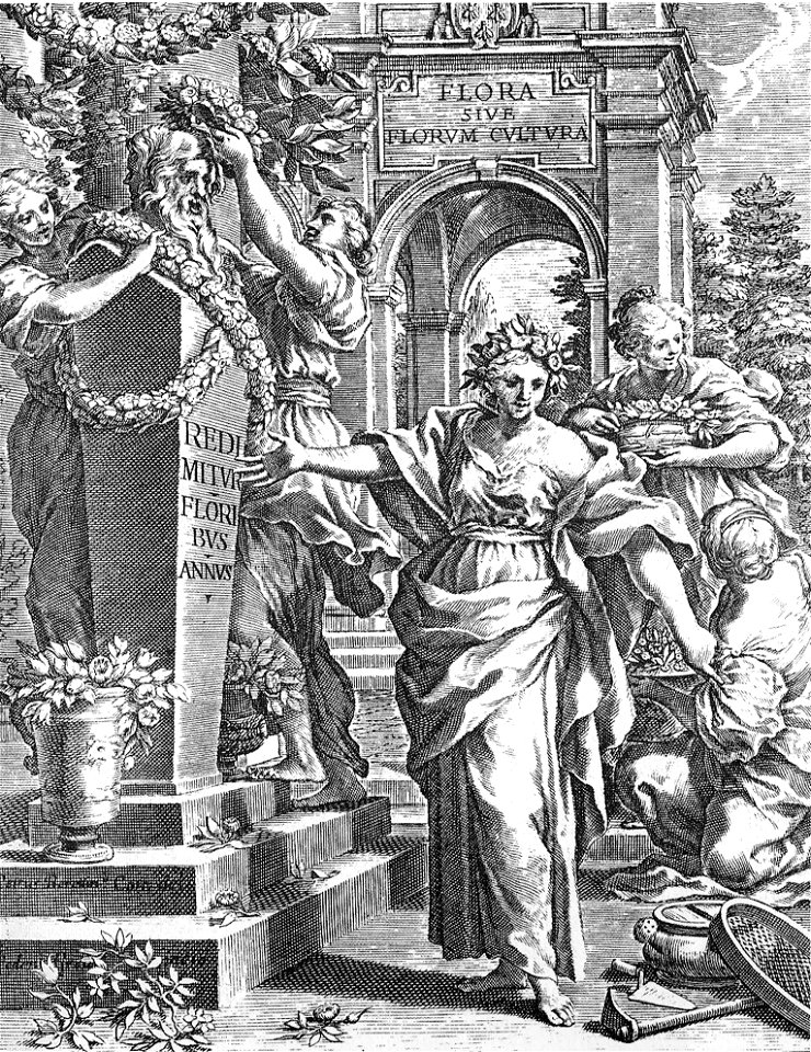 Pietro da Cortona Frontespizio Flora di Ferrari