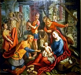 Pieter Aertsen - De Aanbidding van de Koningen 001