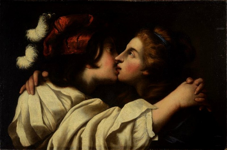 Pietro della Vecchia - Couple kissing