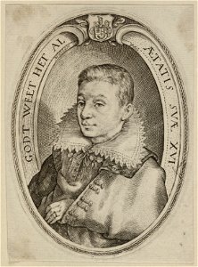 Portret van Cornelis Abrahamsz. van Hoorn op 16-jarige leeftijd. NL-HlmNHA 1477 53010829