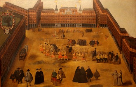 Perspectiva de la Plaza Mayor. Museo de Historia de Madrid (cropped)