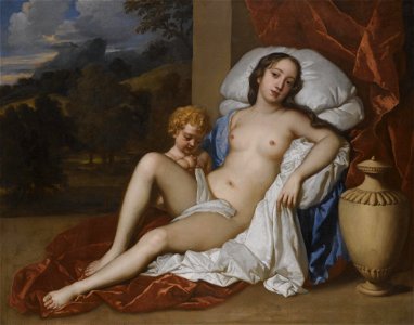 Peter Lely - Portrait of a young woman and child, as Venus and Cupid