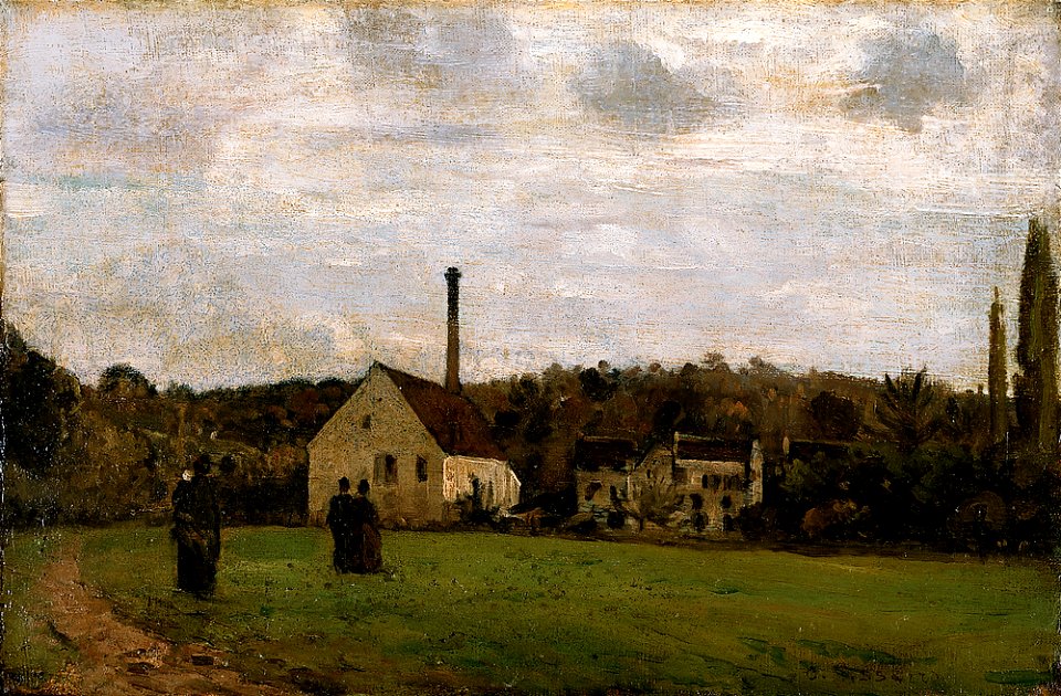 Pissarro, La petite fabrique ( Musée d'art moderne et contemporain de Strasbourg )