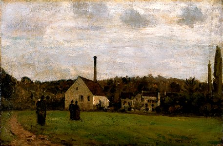 Pissarro, La petite fabrique ( Musée d'art moderne et contemporain de Strasbourg )