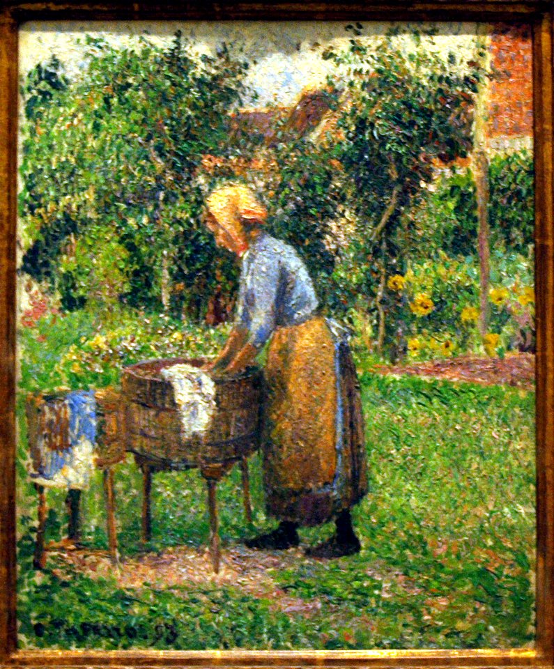 Pissarro - A Washerwoman at Eragny