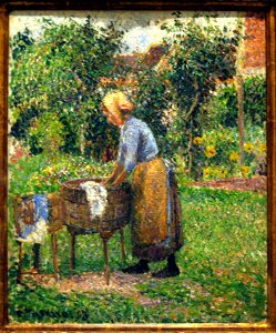 Pissarro - A Washerwoman at Eragny