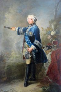 'Portrait of Friedrich II' by Antoine Pesne, Hermitage. Free illustration for personal and commercial use.