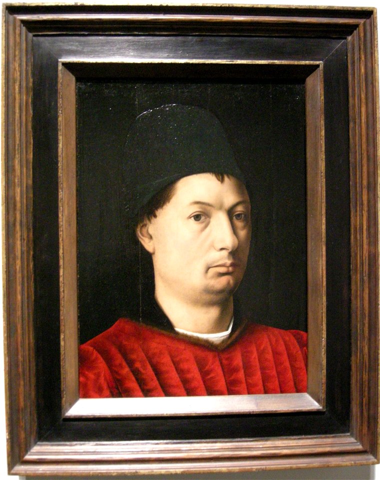 Petrus christus, ritratto d'uomo, 1465 ca.