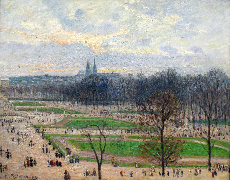 1899 Camille Pissarro Tuilerien Winternachmittag anagoria
