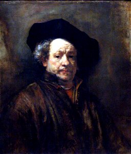Rembrandt - Self-portrait, 1660. Free illustration for personal and commercial use.