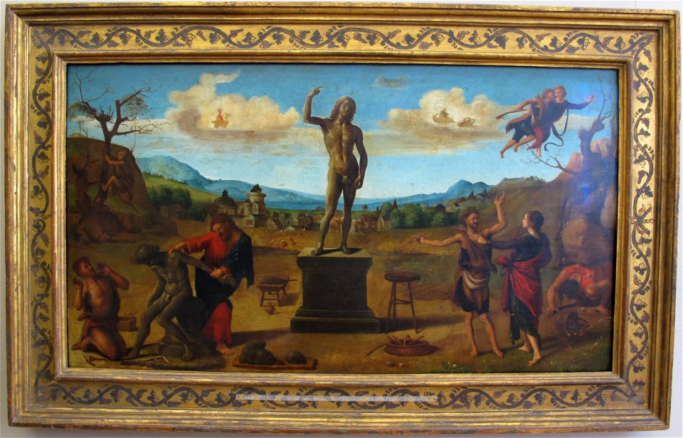 Piero di cosimo, mito di prometeo 01