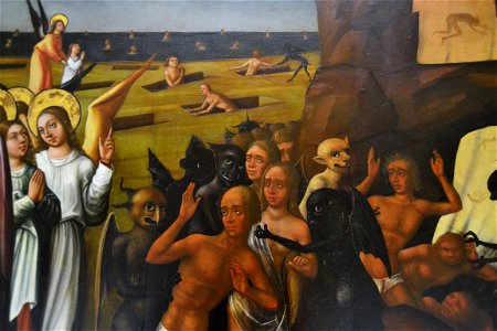 Retaule del Judici Final (detall), Mestre dels Artés, Museu de Belles Arts de València