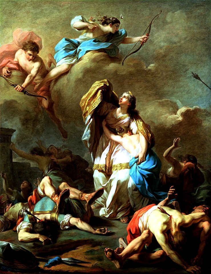 Pierre-Charles Jombert - Les enfants de Niobé tués par Apollon et Diane