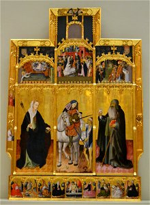 Retaule de Sant Martí amb Santa Úrsula i Sant Antoni Abat, Gonçal Peris, Museu de Belles Arts de València