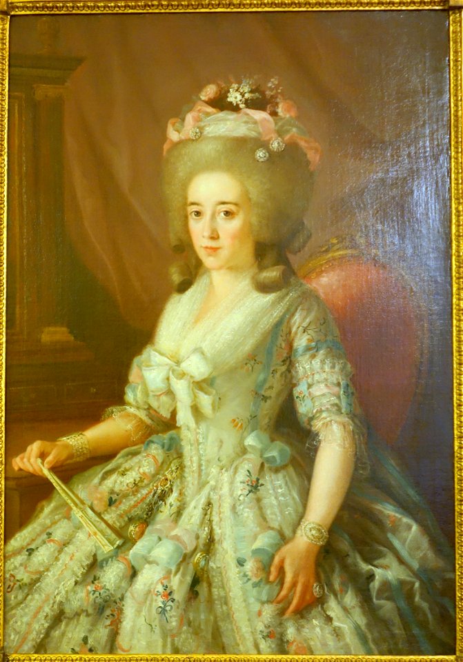 Portrait of a Woman by Agustin Esteve, Madrid, 1780-1785 AD, oil on canvas - Museo Nacional de Artes Decorativas - Madrid, Spain - DSC08322