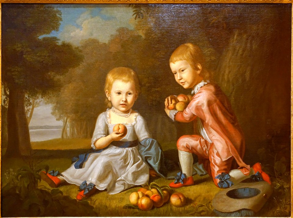 Portrait of Isabella and John Stewart, by Charles Willson Peale, c. 1773-1774 AD, oil on canvas - Museo Nacional Centro de Arte Reina Sofía - DSC08690