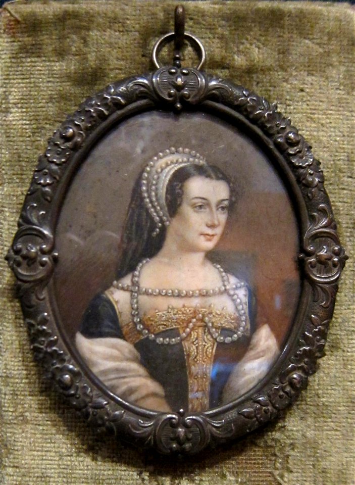 Portrait of Claude of France, watercolor on ivory, Honolulu Museum of Art, 6475.1