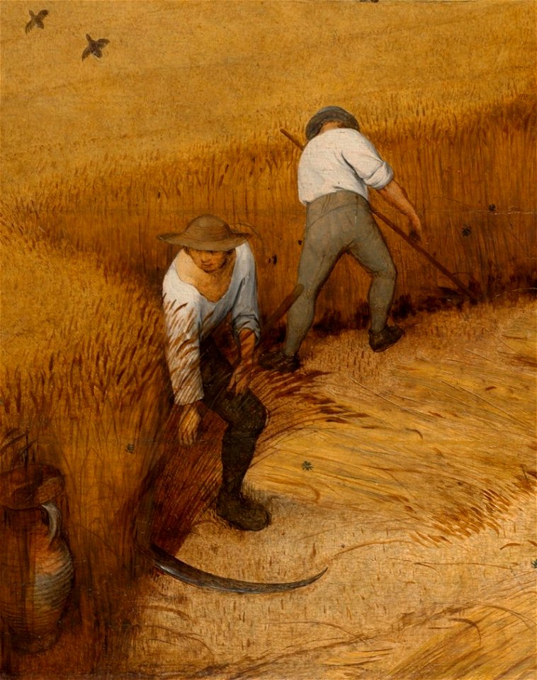 Pieter Bruegel the Elder- The Corn Harvest (August) - detail 1