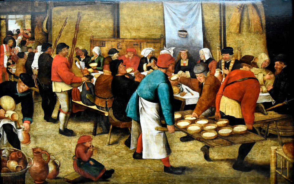 Pieter Brueghel de Jonge (1564of65-1638) Bruiloftsmaal in de schuur - MSK Gent 25-4-2018