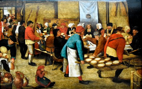 Pieter Brueghel de Jonge (1564of65-1638) Bruiloftsmaal in de schuur - MSK Gent 25-4-2018