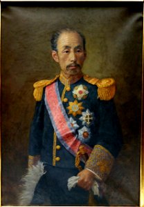 Portrait of Sanjo Sanetomi by Harada Naojiro (1863-1899), Meiji era, 19th century, oil on canvas - Tokyo National Museum - DSC05560