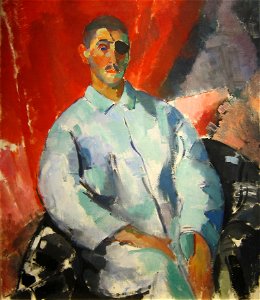 Rik Wouters (1882-1916) Zelfportret met ooglap (1915) Schepenhuis Mechelen 16-12-2011 14-42-56