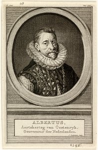 Portret van Albrecht, aartshertog van Oostenrijk Albertus, aartshertog van Oostenrijk. NL-HlmNHA 1477 53010373. Free illustration for personal and commercial use.