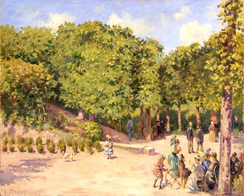 'Town Park in Pontoise ' by Camille Pissarro, 1873, Hermitage