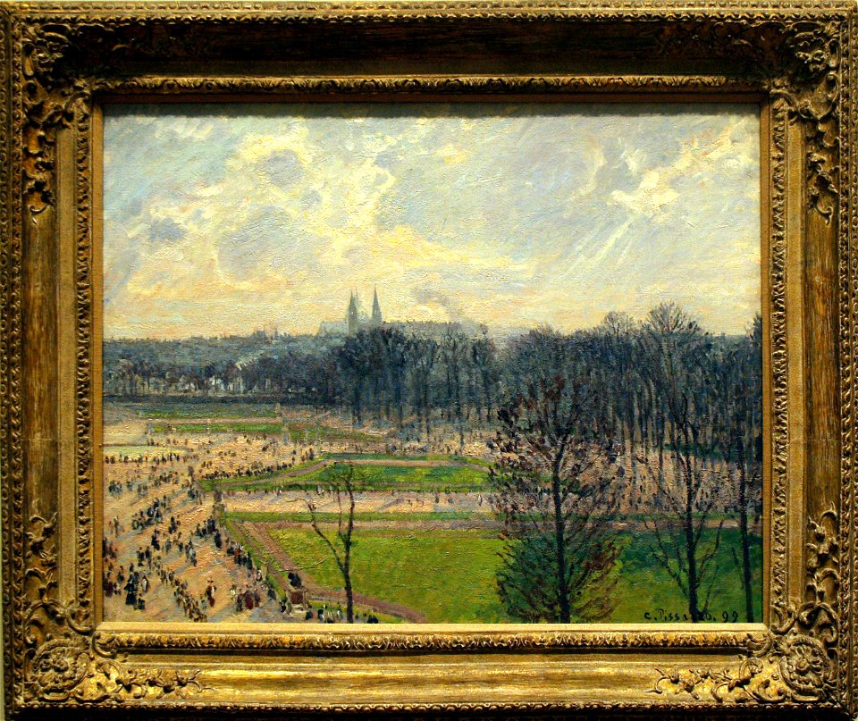 The Garden of the Tuileries on a Winter Afternoon