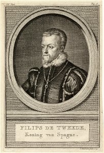 Portret van Filips II, koning van Spanje Filips de Tweede. NL-HlmNHA 1477 53010374