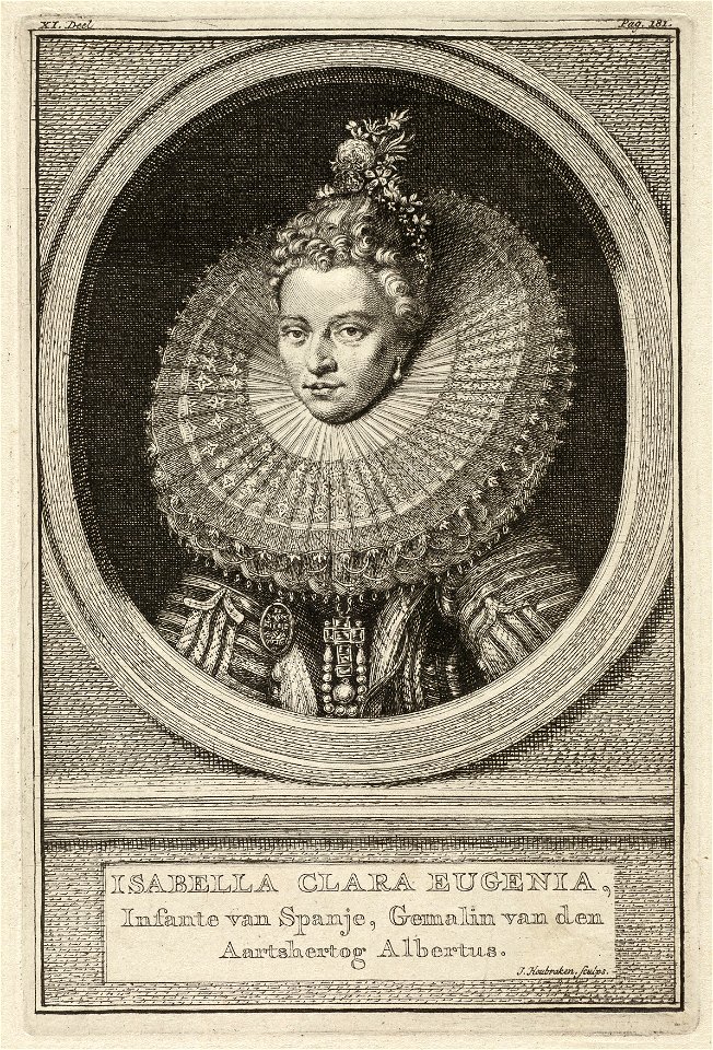 Portret van Isabella Clara Eugenia, infante van Spanje. NL-HlmNHA 1477 53010376