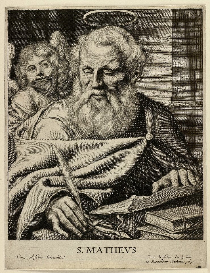 Portret van de heilige evangelist Mattheüs. NL-HlmNHA 1477 53012872